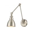 thumbnail image 1 of Savoy House Dakota 1 Applique Lumineuse Réglable en Nickel Satiné, 1 of 1