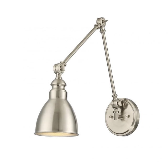 Savoy House Dakota 1 Applique Lumineuse Réglable en Nickel Satiné