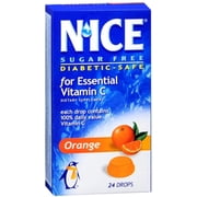 N'ICE Vitamin C Sugar Free Orange Drops Dietary Supplement 24ct