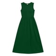 thumbnail image 5 of HBBIKVI High-Waist Maxi Dress for Women Summer Sleeveless Fit and Flare Dress with Soft Fabric and Relaxed Fit for Versatile Vacation Daily Style, 5 of 7