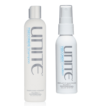 UNITE Hair 7 Seconds Sham poo (10oz) & Leave in Deta ngler (2oz)