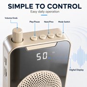 INSMART 20W Voice Amplifier for Teachers with Wired Microphone, Bluetooth 5.3, 25H Battery, DSP Noise Reduction