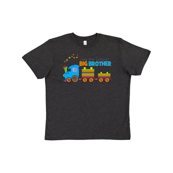 Inktastic I am the Cutest Big Brother - Train Youth T-Shirt