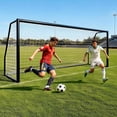 thumbnail image 2 of SLSY Soccer Goal for Backyard, 18x7/21x7/24x8 ft Full Size Steel Goal Practice Soccer Net for Teens & Adults Training, 2 of 6