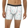 thumbnail image 2 of Men'S Boxer Briefs, Eiffel Tower Green Soft And Breathable Mens Underwear Boxer Briefs With Widen Waist, 2 of 2