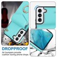 thumbnail image 3 of Elegante funda multifuncional tipo cartera para Samsung S23 Plus con correas, ranura para tarjetas, soporte para anillo, protección para cámara, material de PU, a prueba de golpes, antigolpes., 3 of 5