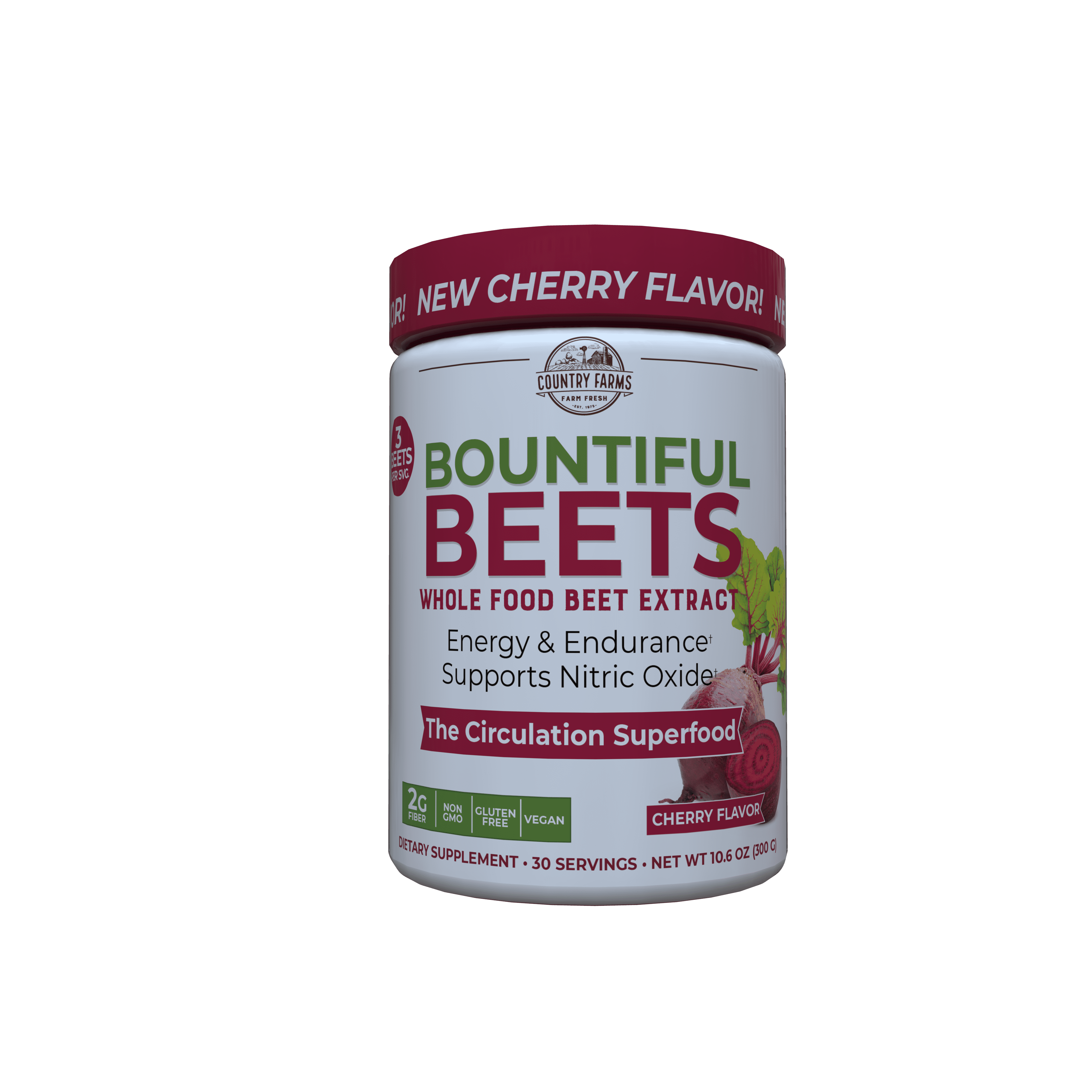 Country Farms bountiful beets powder, wholefood beet extract superfood