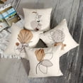 thumbnail image 2 of Throw Pillow Covers Home Decor Set of 4 Pillow Cases Decorative 18 x 18 Inches Outdoor Cushion Couch Sofa Pillowcases Botanical Boho Plant Natural Leaf, 2 of 6