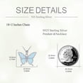 thumbnail image 5 of YAFEINI Opal Butterfly Necklace For Women Butterfly Pendant Necklaces 925 Sterling Silver Opal Jewelry Birthday For Mom Women, 5 of 5