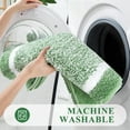 thumbnail image 6 of Findosom 3pcs Bathroom Rugs Set with U-Shaped Mat, Non Slip, Quick Drying, Ultra Soft and Water Absorbent Bath Rug Mat Carpet Machine Washable 20"x32"+20"x59"+U Shape 20"x24" Green, 6 of 7