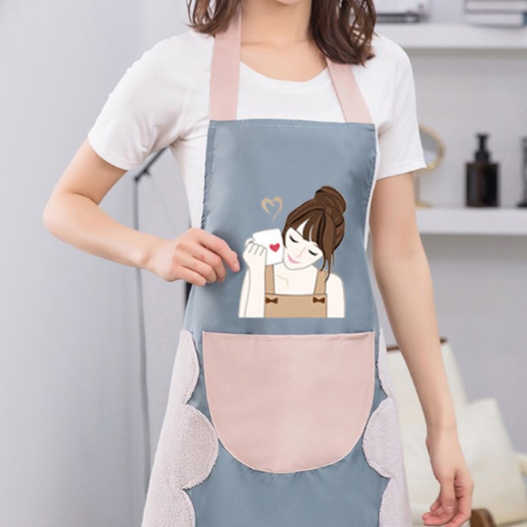 Ludlz Aprons for Women Kitchen Apron with Adjustable Neck Strap