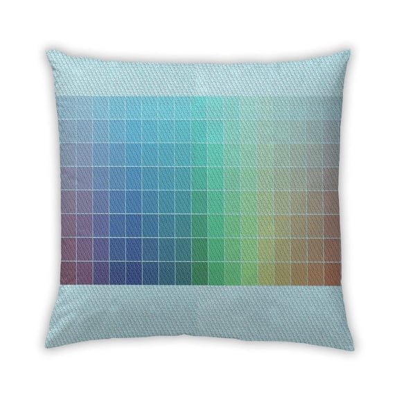 Ahgly Company Outdoor Square Contemporary Throw Pillow, 18 inch by 18 inch