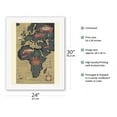thumbnail image 2 of World Route Map - Africa Europe Asia - Sabena Belgian World Airlines - Vintage Airline Travel Poster c.1950 - Fine Art Rolled Canvas Print 20in x 26in, 2 of 4