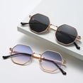 thumbnail image 3 of Polygon Metal Sunglasses Vintage Frame for Women Sunglasses Men Luxury Brand Design Sun Glasses Women Mirror Gafas De Sol Uv400, 3 of 7
