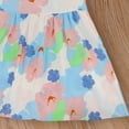 thumbnail image 4 of QTOCIO Toddler Girls Dresses, Baby Girl Summer Clothes, Summer Toddler Baby Girls Sleeveless Dress Graphic Print Flying Sleeve Dress, Blue, 8 Years, 4 of 5