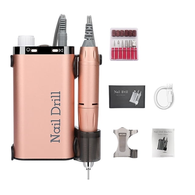35000RPM Electric Nail Drill, Rechargeable Nail Manicure Machine For Salon, Portable Professional Nail Sander For Polish ,Easy to Use