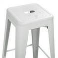 thumbnail image 5 of Yaheetech 4pcs 30'' Metal Bar Stools Vintage Counter Bar Stool Stackable Chairs White, 5 of 7