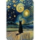 thumbnail image 1 of Placa de Metal Vintage de hierro, decoración de pintura Rectangular con gato bajo el cielo nocturno, 20x30cm, 1 of 9