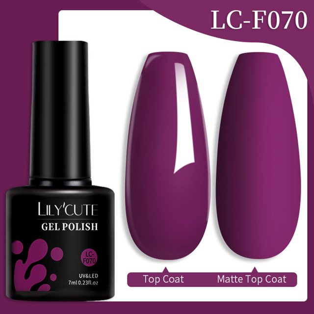 LILYCUTE 7ML brillo Gel esmalte de uñas colorido semipermanente remojo UV LED uñas arte para manicura capa mate diseño de arte de uñas zhangmengya LED