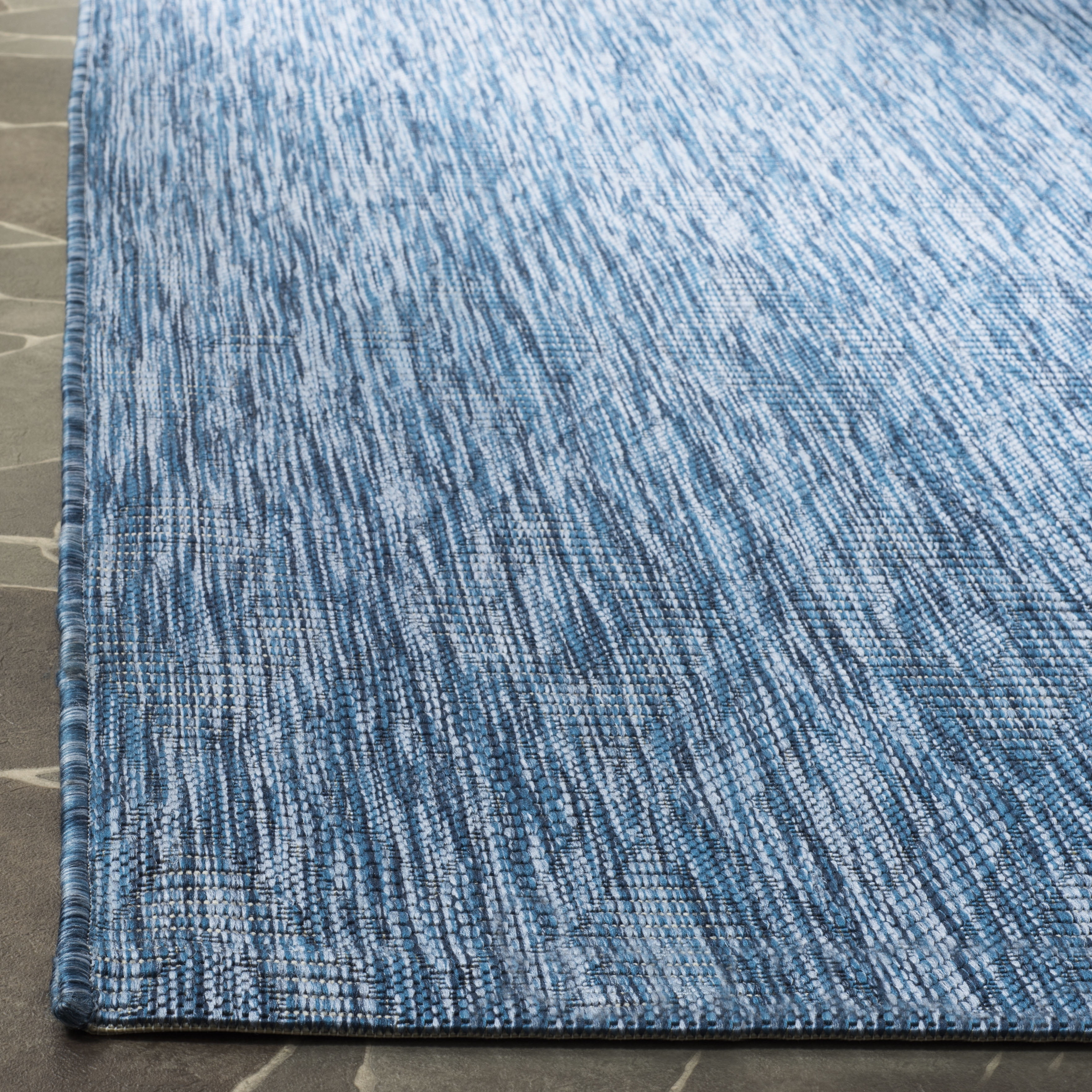 Safavieh Courtyard Teodor Geometric Indoor/Outdoor Area Rug, Navy, 7'10" x 7'10" Square