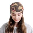 thumbnail image 2 of Xecao Cut Pug Print Beanie Knitted Hat for Men Women, Winter Fashion Knit Cuffed Caps Unisex, 2 of 7