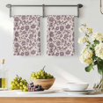 thumbnail image 3 of Purple Floral Kitchen Towels Set of 3, Spring Plants Flowers Vintage Rustic Absorbent Dish Towels for Kitchen, Microfiber Hand Towel, Quick Drying Tea Towel for Cleaning Decorative Dishcloths, 3 of 7