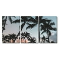 thumbnail image 2 of wall26 - 3 Piece Canvas Wall Art - Palm Trees at Dusk - Modern Home Art Stretched and Framed Ready to Hang - 24"x36"x3 Panels, 2 of 4