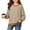 Brown, variant on hotojiny Girls Striped Shirts Long Sleeve Oversized T-Shirt Crewneck Side Slit Tunic Tops for Fall Fashion(Wine,14-15 Years)