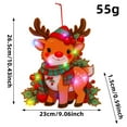 thumbnail image 3 of Christmas Window Decorations LightsXmas Window Lights with Santa Snowman for Xmas Party Indoor Outdoor Ornament Deer 10 in, 3 of 5