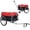 Black+Red, variant on S-HOME Heavy Duty Aluminum Bike Cargo Trailer, 20" Wheels, 220 lbs Capacity Luggage Cart for Groceries and Cycling Travel