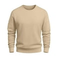 thumbnail image 4 of Kalauyu Mens Long Sleeve Shirt - Soft Casual Full Sleeves Crew Neck T Shirts for Men, 4 of 9