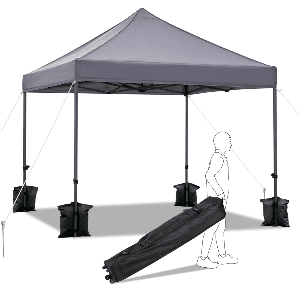 10x10Ft Adjustable Pop Up Commercial Canopy Tent Instant Shelter w/ Carrying Bag 
