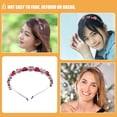 thumbnail image 3 of BEADCEST 2Ud De Cristal Con Alto Para Novia Accesorio De Rojo Sandía, 3 of 8