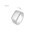 thumbnail image 3 of QQTDFG Men Women Stainless Steel Square Shape Signet Simple Wedding Statement Ring-Shape A-Gold-10, 3 of 9