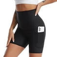 thumbnail image 2 of Women's New Sweat Pants Women Stovepipe 3 Point Pants Women's Fitness Sweat Pocket Yoga Shorts Features:, 2 of 4