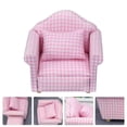thumbnail image 2 of Weiweiguan 1 Set Mini House Sofa Miniature Sofa Toy Mini Furniture Model with Back Cushion, 2 of 6