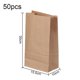 thumbnail image 2 of Bolsa de comestibles/almuerzo, papel kraft multiusos, bolsas de papel marrón para compras, almacenamiento, botes de basura pequeños y más, 50 unidades MFZFUKR BST3016618-3, 2 of 6