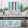 thumbnail image 4 of Teal Turquoise Window Curtain White Blue Aqua Ombre Grey Gray Black Gradient Greyish Silver Boho Gorgeous Cyan Living Room Bedroom Window Drapes Treatment Fabric 1 Pair, 52" W x 63" L, Modern, 4 of 6