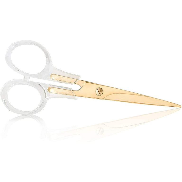 Heldig Stylish Acrylic Gold Stainless Steel Premium Multipurpose Scissors  for Office Home School Art Craft