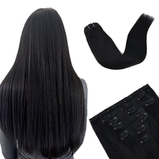 20Inch 75g Clip In Hair Extensions Real Human Hair 9A Grade 7PCS Straight Amazon.com : DOORES Human Hair Extensions Clip in Light Dark  main image 4