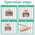 thumbnail image 4 of Bird Wooden Block Chewing & Foraging Training Toys for Small Animals - Shredding & Biting Wooden Bird Cage Accessories & Teething Toys for Lovebirds, Parakeets & Cockatiels, 4 of 6