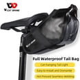 thumbnail image 1 of Bolsa para sillín de bicicleta, 2,3 l, bolsa trasera para bicicleta de carretera, cierre enrollable para bicicleta plegable, 1 of 5