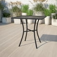 thumbnail image 3 of Flash Furniture Oia 28" Commercial Grade Steel Modern Patio Table, Black, 3 of 10