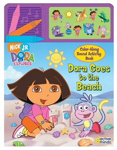 Dora the Explorer Goes To The Beach Color Along Sound Book (Nick Jr ...
