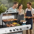thumbnail image 2 of Gas Propane Grill,5-Burner Gas BBQ Grill with Side Burner, 52,000 BTU Stainless Steel Propane Grill for Outdoor, 2 of 10
