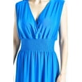 thumbnail image 4 of Vestido largo cintura smock Roman Fashion / Juvenil, 8801-SO (Azul claro) azul CH, 4 of 4