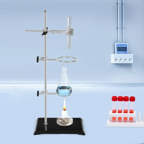 Lab Iron Stand Flask Condenser Clamp Ring Rack Set Support Holder Chemistry