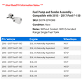thumbnail image 2 of Fuel Pump and Sender Assembly - Compatible with 2015 - 2017 Ford F-150 2016, 2 of 2