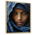 thumbnail image 2 of Designart "Tribes Tuareg African Sahara II" African Tribes Floater Framed Wall Art Living Room, 2 of 7