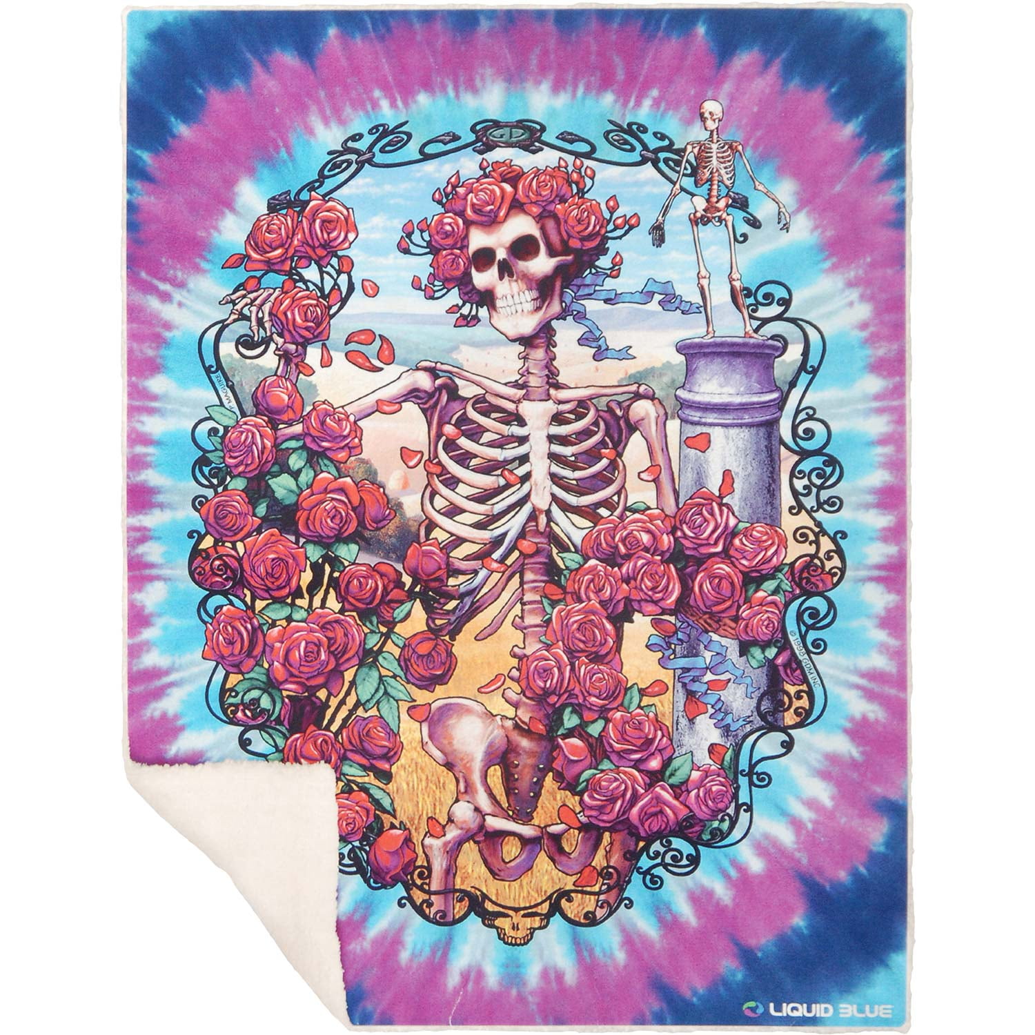 Grateful Dead Fleece Blanket Walmartcom Walmartcom